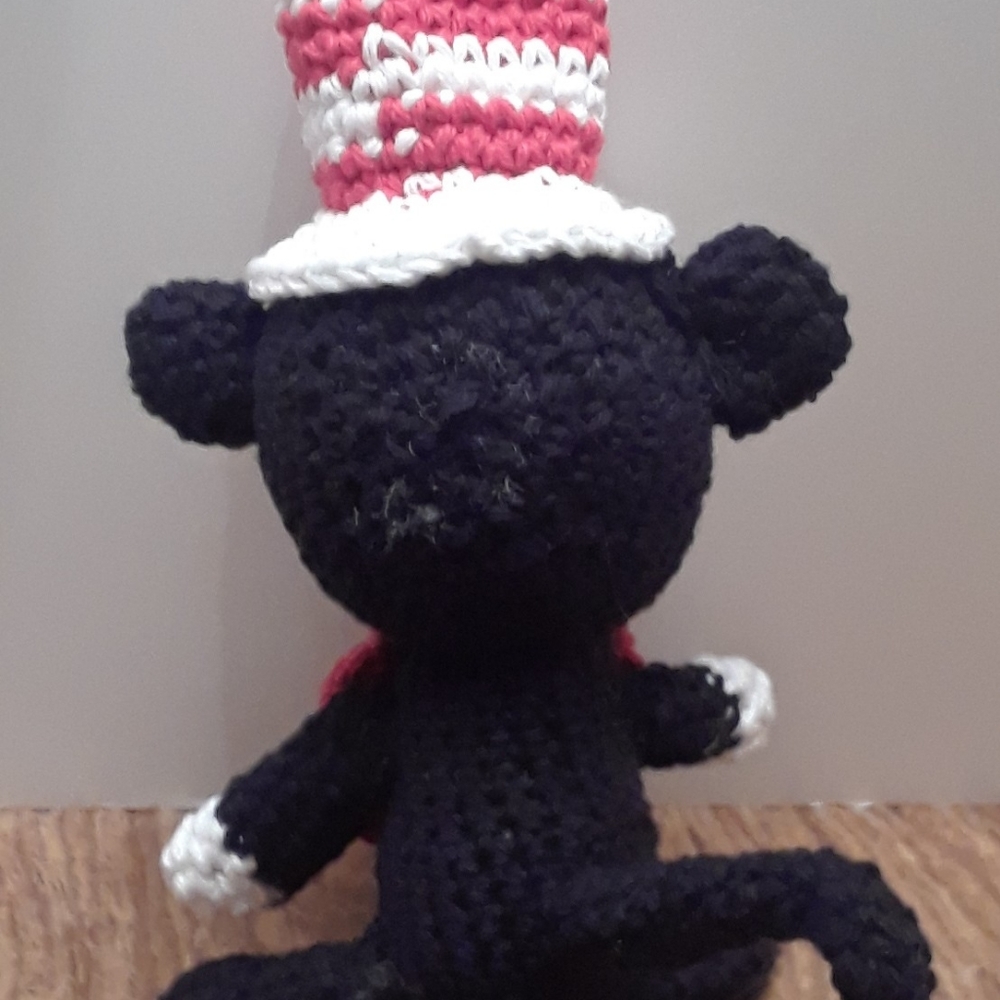 Cat in the Hat inspired, made to order by seller, 6" - Picture 4 of 4